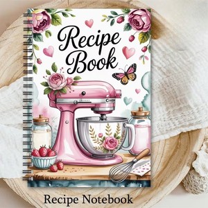 Nouveau carnet de recettes A5, agenda de cuisine, carnet spirale, planificateur, cadeau, couverture en papier, logo personnalisé, 52 feuilles - Product Image 2