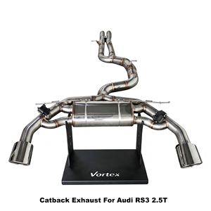 Sistema de escape Catback con válvulas de acero inoxidable Vortex Track-Ready para Audi RS3 2.5T 2016-2024, mejora de rendimiento - Product Image 1
