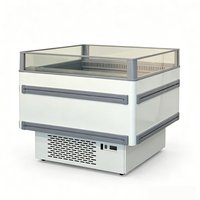 Mini-congélateur commercial compact à refroidissement par air avec contrôle numérique de la température pour la vente de glaces et de bâtonnets glacés