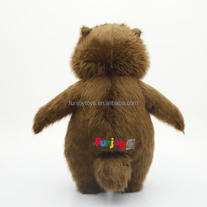 Costume <span class=keywords><strong>de</strong></span> mascotte gonflable en fourrure longue et moelleuse, <span class=keywords><strong>castor</strong></span> brun, 2,2 m, tenue réaliste d'animal <span class=keywords><strong>de</strong></span> rivière pour fête <span class=keywords><strong>de</strong></span> carnaval et cosplay - Product Image 5
