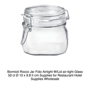 Fido Tarro de Vidrio 50 cl A 9.8 cm Ø 10 cm con Tapa Hermética Bormioli Rocco - Product Image 2