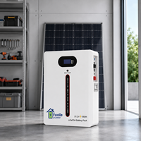 Batterie de stockage solaire domestique murale de type split 25,6 V 200 Ah 5,12 kWh LiFePO4 avec BMS intelligent CAN AC, système de secours hybride pour réseau électrique