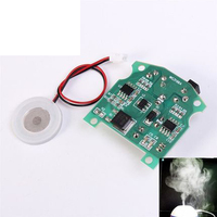 EQV 20mm 113KHz Humidificateur À Ultrasons USB Atomiseur En Céramique Transducteur Humidifié Plaque Accessoires + Module de CARTE PCB D20mm