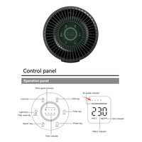 Penjernih Udara Rumah Tangga Grosir Luchtreiniger Filter HEPA H13 Kontrol Sentuh Layar Panel Besar Penjernih Udara untuk Rumah