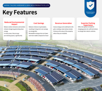 Fornitore Cinese di Strutture di Parcheggio Solari Commerciali in Acciaio al Carbonio, Tettoia Fotovoltaica con Telaio per Moduli Fotovoltaici