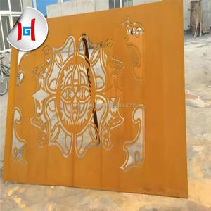 Corten Steel Garden Edge <span class=keywords><strong>Cascada</strong></span>/Piscina Weathering Steel Grabado láser Técnica laminada en caliente para doblar Corte de soldadura - Product Image 4