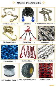 Chaîne de fixation en acier personnalisable Maxplus G10 avec levier à cliquet et crochets de sécurité, galvanisée G80 G70 - Product Image 3