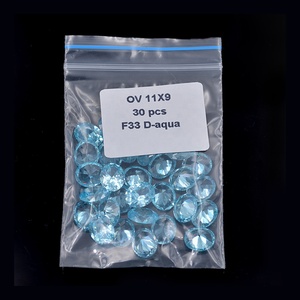 Pedras de aniversário zircônia cúbica, preço de fábrica, aquamarino, corte oval, pedra de zircônia - Product Image 4
