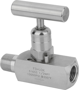 FD-LOK Manual Stainless Steel 316 High Pressure <strong>Needle</strong> <strong>Valve</strong> Model V9 For Oil Gas &amp; Water Applications <strong>Swagelok</strong> Type - Product Image 1