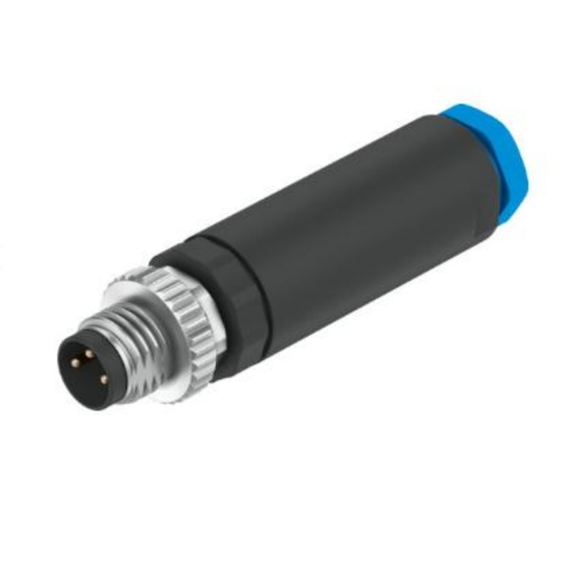 Original Plug NECB-S-M8G3-C2 8162298 Circular Sensor Plug Connector 3-pin Straight Male Plug Angled Sensor Cable Plug