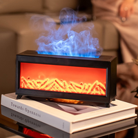 Humidificateur de diffuseur d'air de flamme d'arome d'huile essentielle de maison de bureau 220ml avec la télécommande