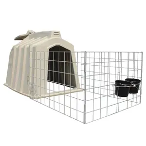 Calf Cow Cattle Cages house calf hutch for Daily Farm Feeding Animals with Fencing