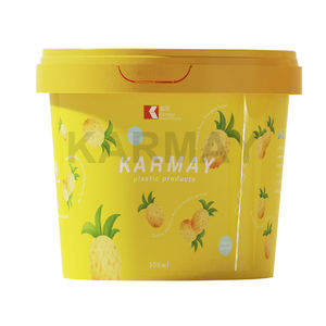 ถังโยเกิร์ตพลาสติก IML สีที่กำหนดเองถ้วยพลาสติกสำหรับใส่โยเกิร์ต yohurt ดีไซน์ใหม่ - Product Image 3