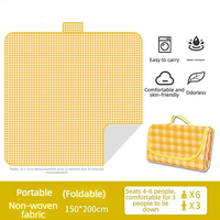 Tapis de pique-nique imperméable épaissi en promotion, portable, anti-humidité, pour camping en extérieur, pliable, pour pelouse et plage, idéal pour le printemps