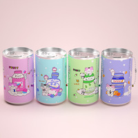 Lingettes humides de nettoyage sanitaire en tissu non tissé naturel Mini canette de soda 30 pièces Lingettes à usage multiple Conception personnalisée