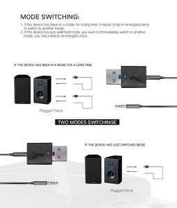 BT5.0บลูทูธอะแดปเตอร์ไร้สายมินิ <span class=keywords><strong>USB</strong></span> 3.5มิลลิเมตร AUX เสียงบลูทูธส่งสัญญาณเสียงรับ2 In 1 - Product Image 6