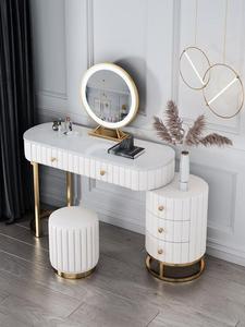 Nordic Modern Vanity Dresser With Drawers, Bedroom Furniture Makeup Dresser With <strong>Mirror</strong>, <strong>Dressing</strong> <strong>Table</strong> With <strong>Lights</strong> - Product Image 5