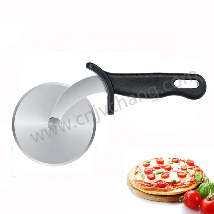 Offre Spéciale outil à Pizza stockage sûr trancheur en acier inoxydable tranchant poignée douce molette de coupe de Pizza