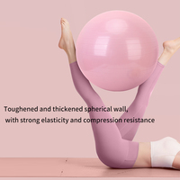 Vente en gros 55cm PVC souple Fitness Gym Ball pour les entraînements d'équilibre Logo personnalisé Yoga Ball Offre Spéciale équipement d'exercice