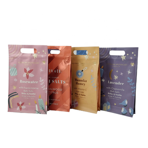 <span class=keywords><strong>Sachet</strong></span> <span class=keywords><strong>de</strong></span> <span class=keywords><strong>sel</strong></span> en plastique écologique sacs en papier kraft zip-lock petits quantité minimale <span class=keywords><strong>de</strong></span> commande pour la nourriture ou le gommage du corps - Product Image 5
