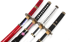 104cm une pièce en plastique épée non aiguisée 9 Styles japonais Anime Cosplay jouet samouraï Katana une pièce <span class=keywords><strong>Zoro</strong></span> épées Katana - Product Image 5