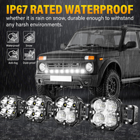 Barre de phares LED modulaire et connectable de 52 pouces 240W, brevetée, tout-terrain 4x4, avec faisceau combiné spot et large pour la conduite et le feulement