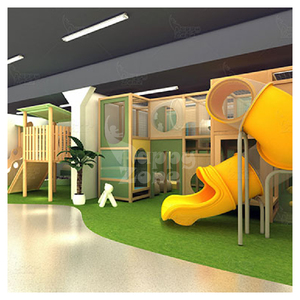 Aire de jeux intérieure commerciale en bois sur mesure pour enfants, type Tiny Town, pour jeu de rôle et de simulation, pour tout-petits et crèches - Product Image 6