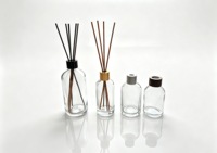 Flacon diffuseur en verre transparent rond de qualité supérieure 100ml 110ml 120ml 250ml – Contenant vide pour parfum d'ambiance et fragrance d'intérieur