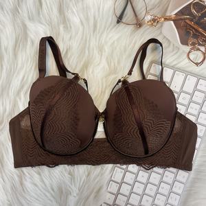 <span class=keywords><strong>Reggiseno</strong></span> Sexy con Coppa Sagomata Sottile Estiva Traspirante con <span class=keywords><strong>Ferretto</strong></span>, Ricamo Floreale in Pizzo Grande, Taglia D, in Spandex, per Uso Quotidiano - Product Image 2