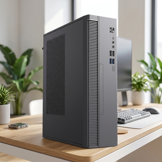 SOHOO-SFF CASE Minimalist Business Office Chassis 8.2L SFF CASE Supports M-ATX Small Size Workstation Computer Case