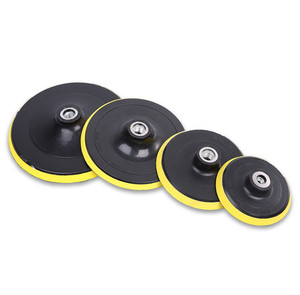 Base de Pulido Multiusos de 4, 5, 6 y 7 Pulgadas para Amoladora Angular, Base de Goma y Plástico con Gancho y Bucle M14, Disco de Pulido y Abrillantado - Product Image 1