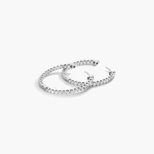 Modernos Pendientes de Aro de Plata de Ley 925 Chapados en Oro con Moissanita, Brillantes y Elegantes, Joyería Fina de Lujo - Product Image 1