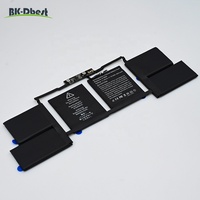 Batterie d'ordinateur portable rechargeable BK-Dbest haute sécurité 76Wh 6667mAh A1820 pour MacBook Pro Retina 15 Touch Bar A1707 Année 2016 2017