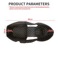 Accessoires pour scooter Zontes 368g : Tapis de coffre intérieur en cuir PU pour boîte de rangement