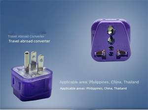 ปลั๊กอะแดปเตอร์สำหรับการเดินทางแบบ2อิน1ขั้วต่อสายดินอินเดียอินเดียอินเดียปลั๊กอะแดปเตอร์ - Product Image 5