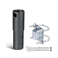 Adaptateur de tuyau pour montage sur poteau, kit de montage en alliage pour antenne parabolique Starlink, mât de satellite avec pince en U, prix de gros