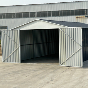 Cabanon <span class=keywords><strong>de</strong></span> <span class=keywords><strong>garage</strong></span> en métal <span class=keywords><strong>de</strong></span> 12x20 pieds <span class=keywords><strong>avec</strong></span> serrures à double <span class=keywords><strong>porte</strong></span> Bouches d'aération <span class=keywords><strong>Abri</strong></span> <span class=keywords><strong>de</strong></span> <span class=keywords><strong>jardin</strong></span> Espace <span class=keywords><strong>de</strong></span> rangement polyvalent durable en métal - Product Image 2