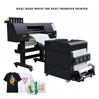 Imprimante DTF Commerciale Double Tête à Encre Blanche, Machine de Transfert Direct sur Film pour Petites Entreprises, Impression Personnalisée de T-shirts et Vêtements