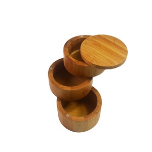 Bamboo Spice <b>Jars</b> With Lid Set <b>For</b> <b>Kitchen</b> Condiment <b>Storage</b> Solid Seasonings Chongqing Craft - Product Image 5