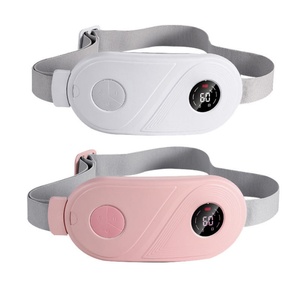 Portable Rechargeable Heating Pad Cramps Pain Relief Menstrual Heat Pad with Massager Fast Heating Wrap Belt - Product Image 1