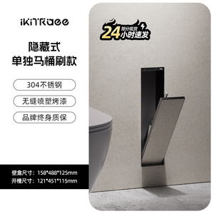 Hiện đại 304 thép không gỉ nhà vệ sinh bàn chải lưu trữ gạch chèn Hidden lõm thích hợp cho giấy cuộn cho khách sạn phòng tắm - Product Image 2