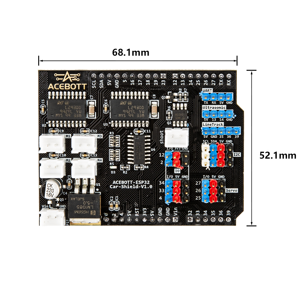 terminal block shield expansion gpio for esp32