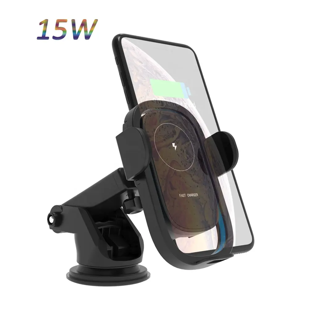 15W Wireless Car Charger Car Phone Holder For iPhone Samsaung Android Fast Wireless Charging Air Vent Mount Suction Qi Charger