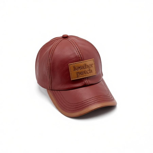 Gorra de Béisbol de Piel de Cabra Unisex para Otoño e Invierno, Estilo Duckbill, para Personas de Mediana Edad y Mayores - Product Image 1