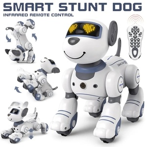 Jouet de chien télécommandé intelligent programmable SJY-BG1533 pour enfants, chien robot électronique sans fil en plastique avec lumières et fonctions éducatives - Product Image 3