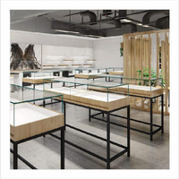Vitrine à cigarettes en métal avec éclairage LED, écologique, avec cadre en bois et vitrine en verre, armoire verrouillable pour utilisation en magasin