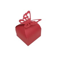Cajas de Regalo de Papel Rosa Perla con Cierre de Mariposa, Caja de Regalo Desechable de Grado Alimenticio para Dulces de Boda, Venta al por Mayor