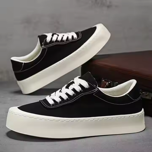 Automne nouveau style mode décontracté couleur unie chaussures en toile pour hommes printemps et été mode - Product Image 5