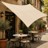Voile d'ombrage triangulaire robuste pour extérieur, résistante aux intempéries, en HDPE, pour restaurant, café, hôtel, toit