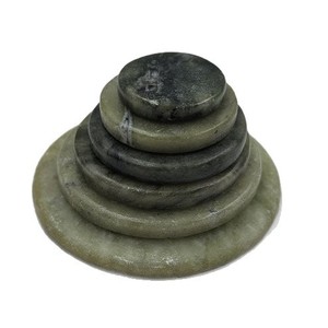 Polished Green Jadeite Slices Xiuyan Jade Under Eye Patches For Eyelash Extensions And Facial <b>Care</b> 15mm Round Sheets - Product Image 4